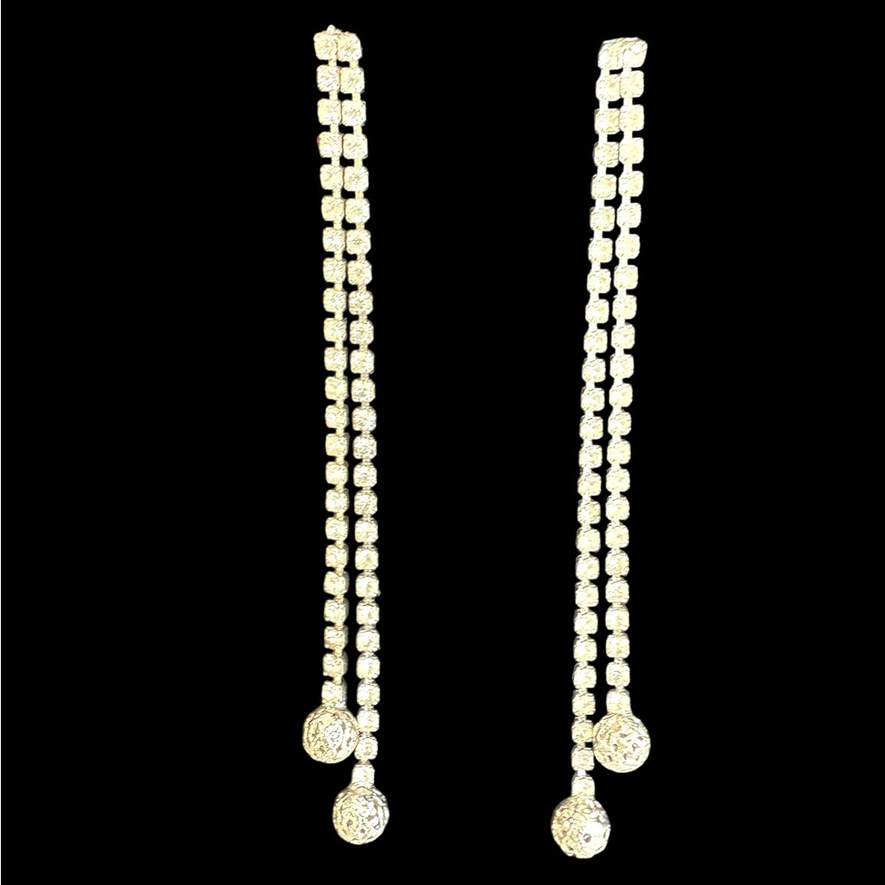 Elegant Gold Drop Earrings - Picture 1 of 2